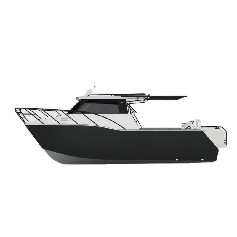 Gospel 29ft Small Luxury Yachts Stable Outboard Motor Cabin Aluminum Catamaran Fishing Boat for Sale