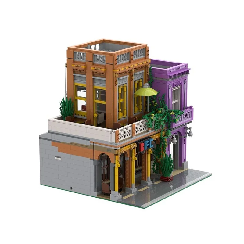 3041 elementów MOC BFC Restauracja Modułowy Model Klocki Konstrukcyjne Składanie DIY Pomysł Edukacyjny Prezent na Boże Narodzenie Zabawka z Klocków Urodziny dla Dzieci