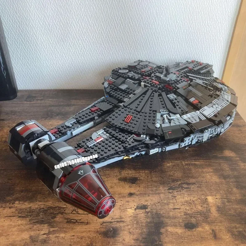 Nouveau 1400 pièces célèbre film de combat étoile Moc Dark Outrider ombres modèle bricolage idées créatives enfant jouet cadeau d'anniversaire Puzzle personnalisé