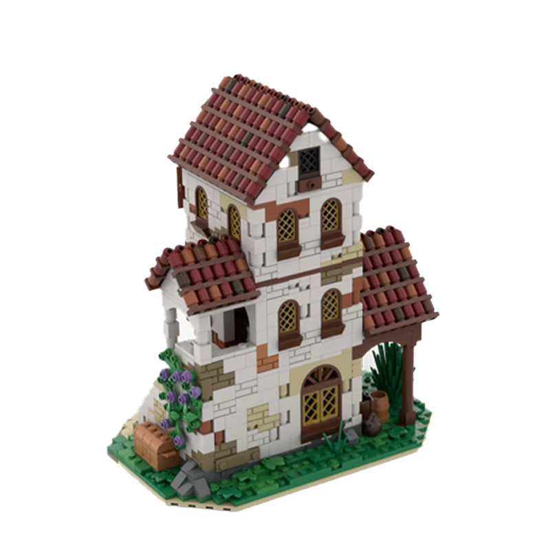 ストリート ビュー アーキテクチャ シリーズ 中世の城 MOC- 127497   ビルディングブロック DIY モデルコレクション専門家教育レンガおもちゃギフト