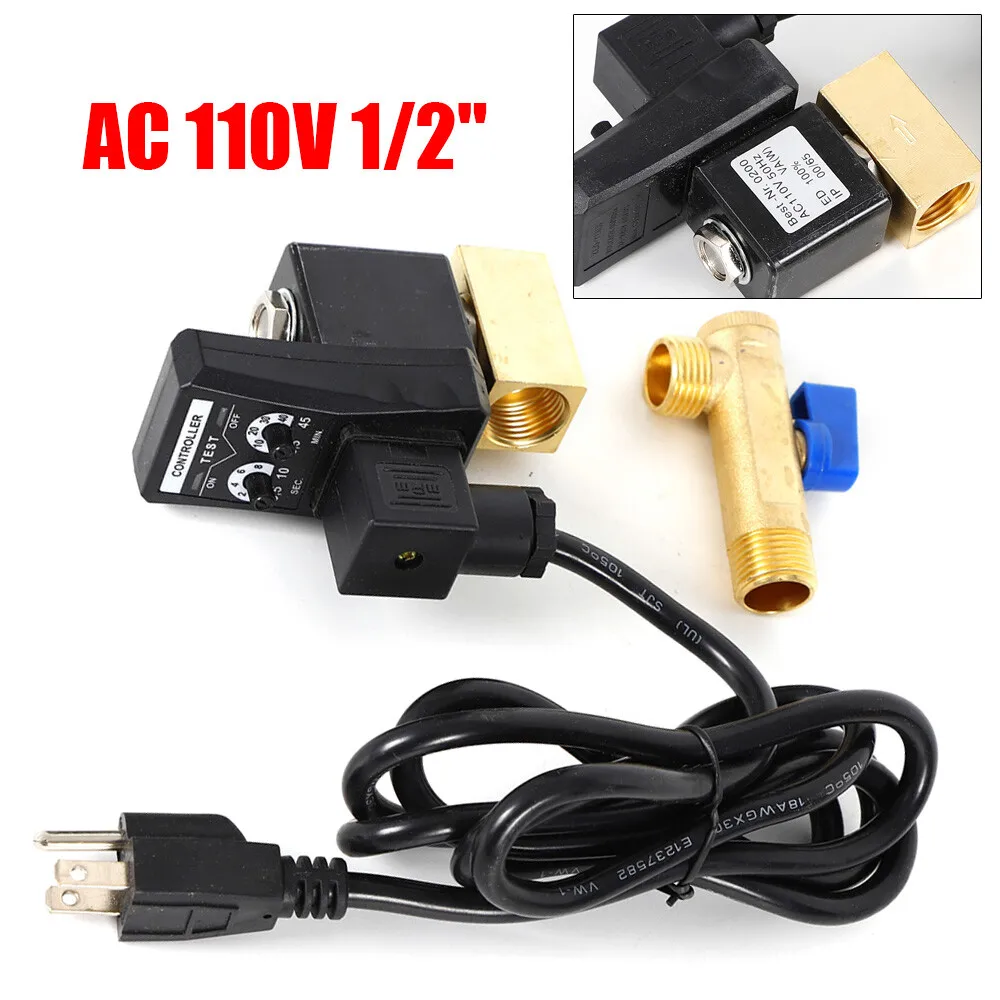 

Автоматический сливной клапан разделенного типа с регулируемым таймером и рейтингом IP65, 1/2 дюйма NPT для промышленных/жилых сантехники