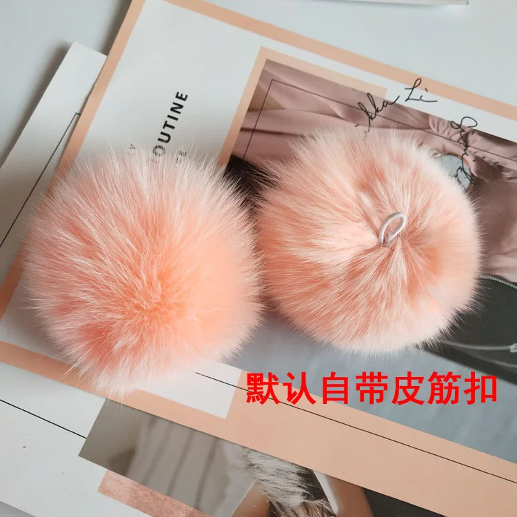 1/2/3pcs 10mm DIY Luxury Fur PomPom Natural Fox Hairball Hat Ball Pom Pom Handmade Large Hair Ball DIY Beanies Shoes