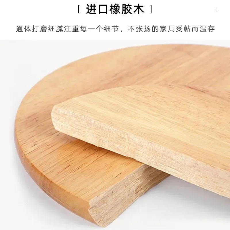 Small Round Solid Wood Stool Oak Dining Stool Log Bench Household Low Stool Children Coffee Table Shoe Changing Chair