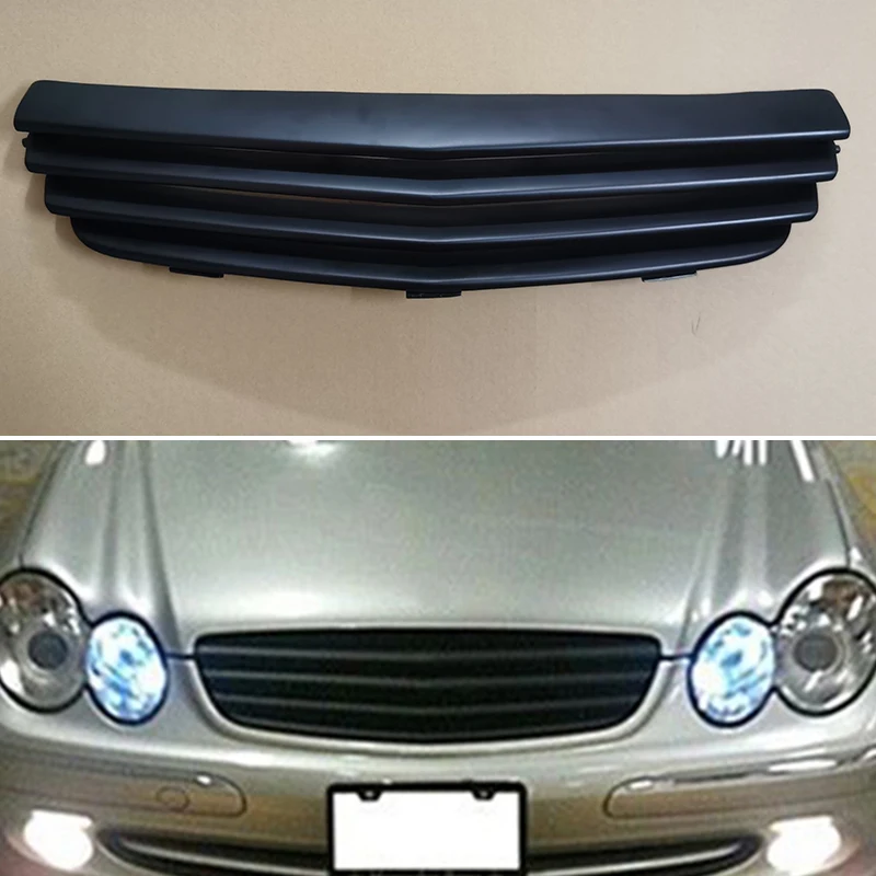 For Mercedes Benz CLK Class W209 2003 04 05 06 07 08 2009 Year  Racing Grille Grill Body Kit Accessories FRP Matte Black