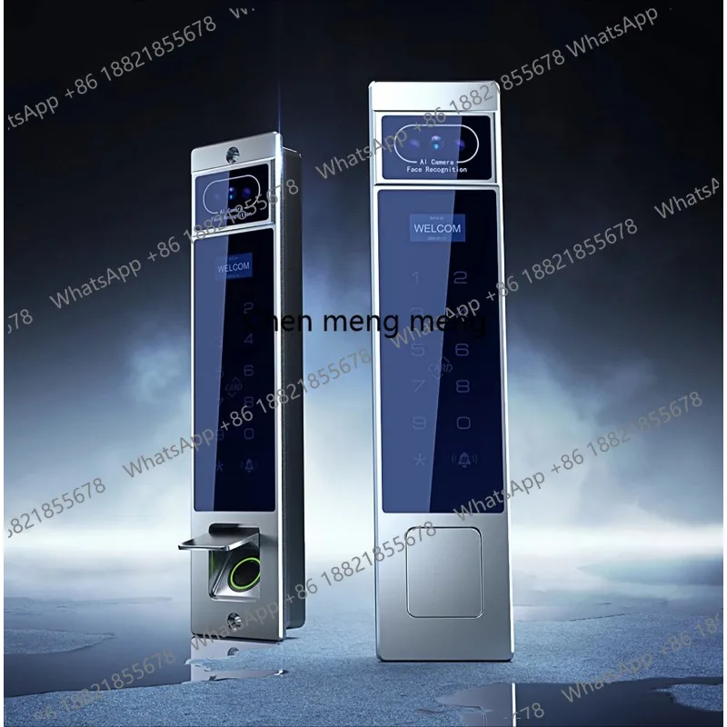 

Outdoor Steel Door Waterproof Double Sided Palm Vein Face Recognition Fingerprint Memory Card Tuya WiFi Smart Lock