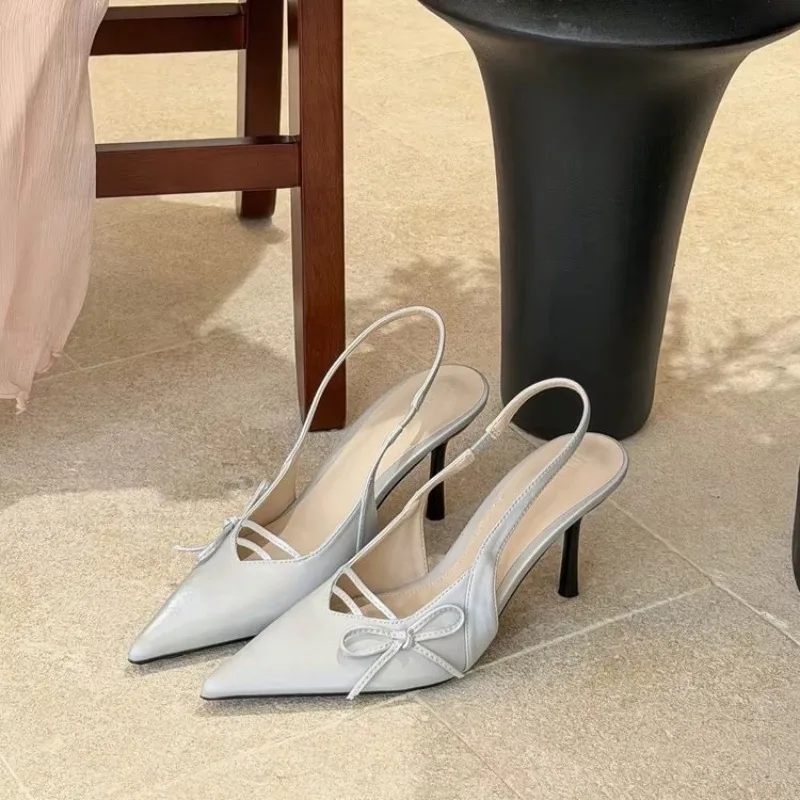 

Women's Sandals Fashion Summer Elegant High Heels Outdoor Banquet Bowknot Sandal Valentine's Day Gift for Girls Sandal 4378