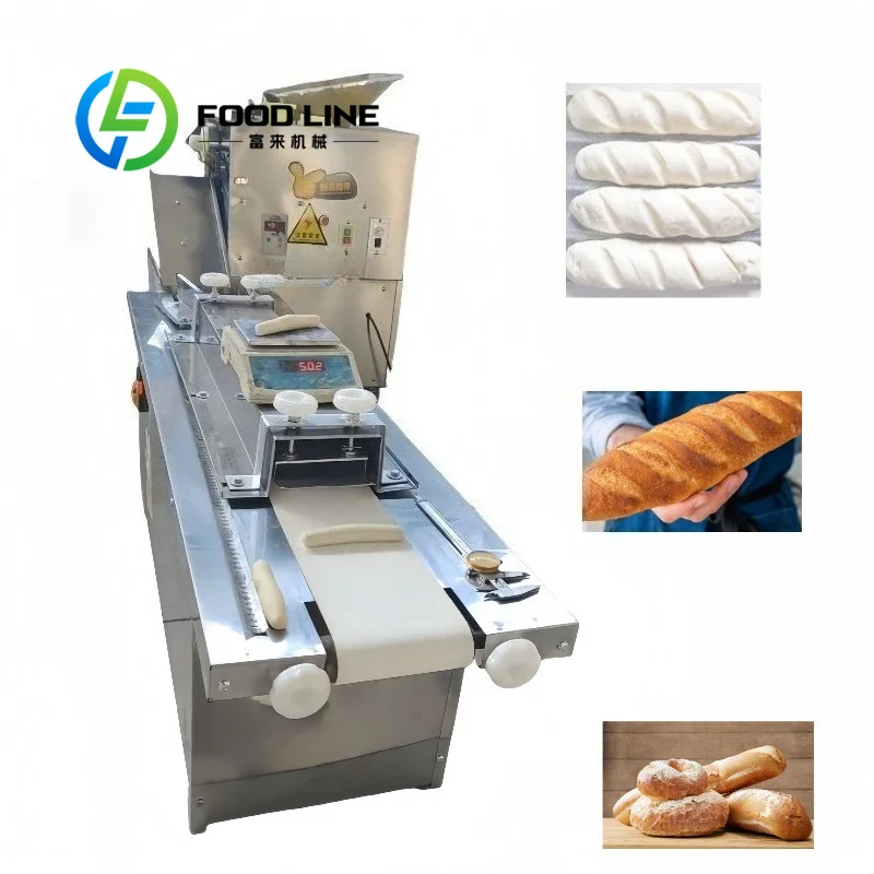 Best Seller Bakery Machines for Baguettes Hot Dogs Toast Dough Moudler Making Machine baguette forming machine