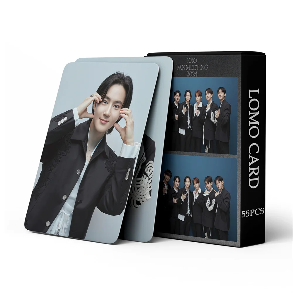 EXO Lomo Card 2024 EXO FAN MEETING Lomo Photocard Gift for Fans Party Decorations 55pcs/pk