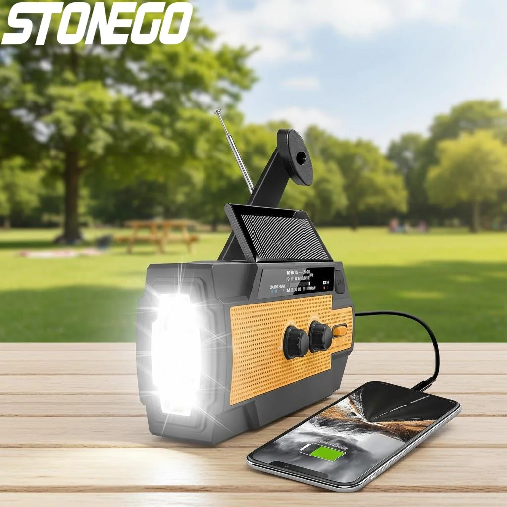 solar-hand-crank-am-fm-noaa-weather-radio-4000mah-portable-emergency-flashlight-phone-charger-sos-alarm