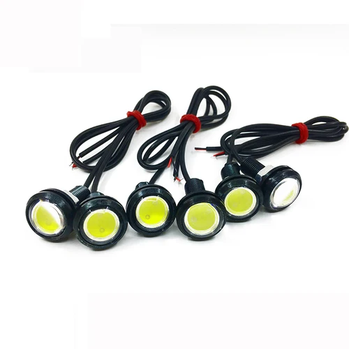 Imagen 2 del producto 2/4 Uds 23mm 18mm ojo de águila señal de giro luces de circulación diurna blancas lámpara de señal de punto Motor de coche de respaldo lámpara Led de día de estacionamiento