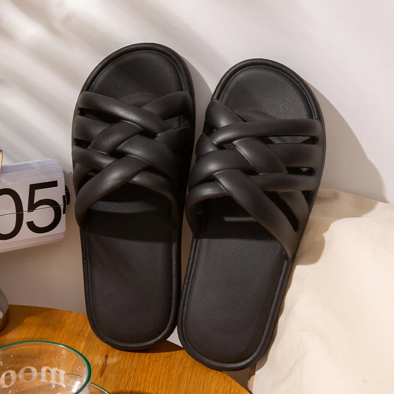 Women's Bathroom Slippers Non Slip EVA Shower Slides Sandals Embossed Summer Pool Shoes Suitable Indoor Or Outdoor image 2