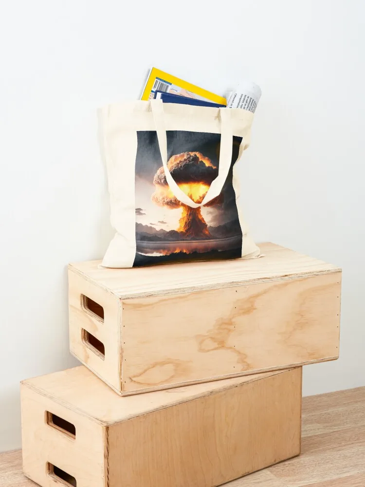 الانفجار النووي الدراماتيكي. حمل حقيبة لطيف الحقيبة حقيبة قماش حقيبة تسوق كيس صب فام أكياس دي التسوق #4