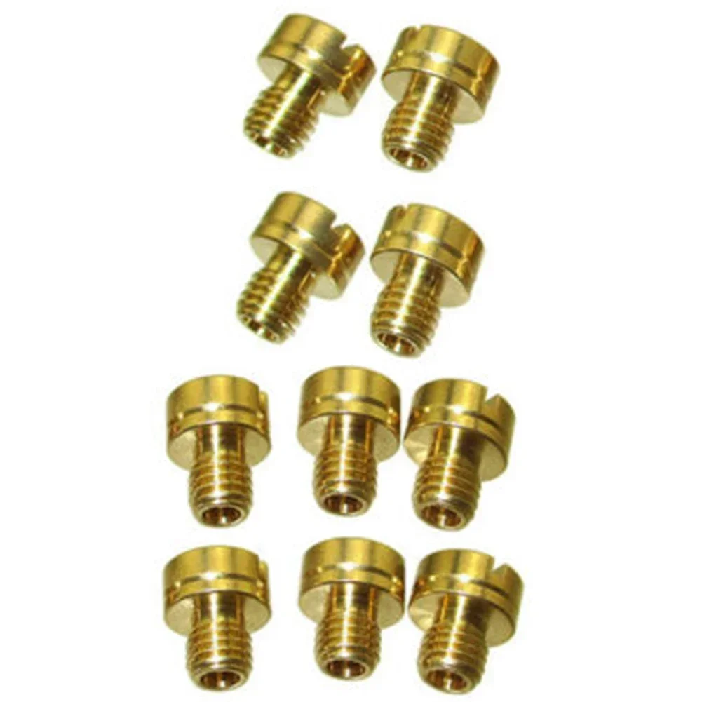 10pcs Carb Main Jets For Mikuni Carburetor 155 160 170 175 180 185 190 195 200 205 Carburetos Round Head Injectors Nozzle