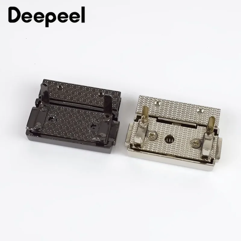 2/4pcs 38x29mm Rectangular Metal Press Push Locks Women Bag Spring Lock Snap Decorative Clasps Closure DIY Hardware Accessories