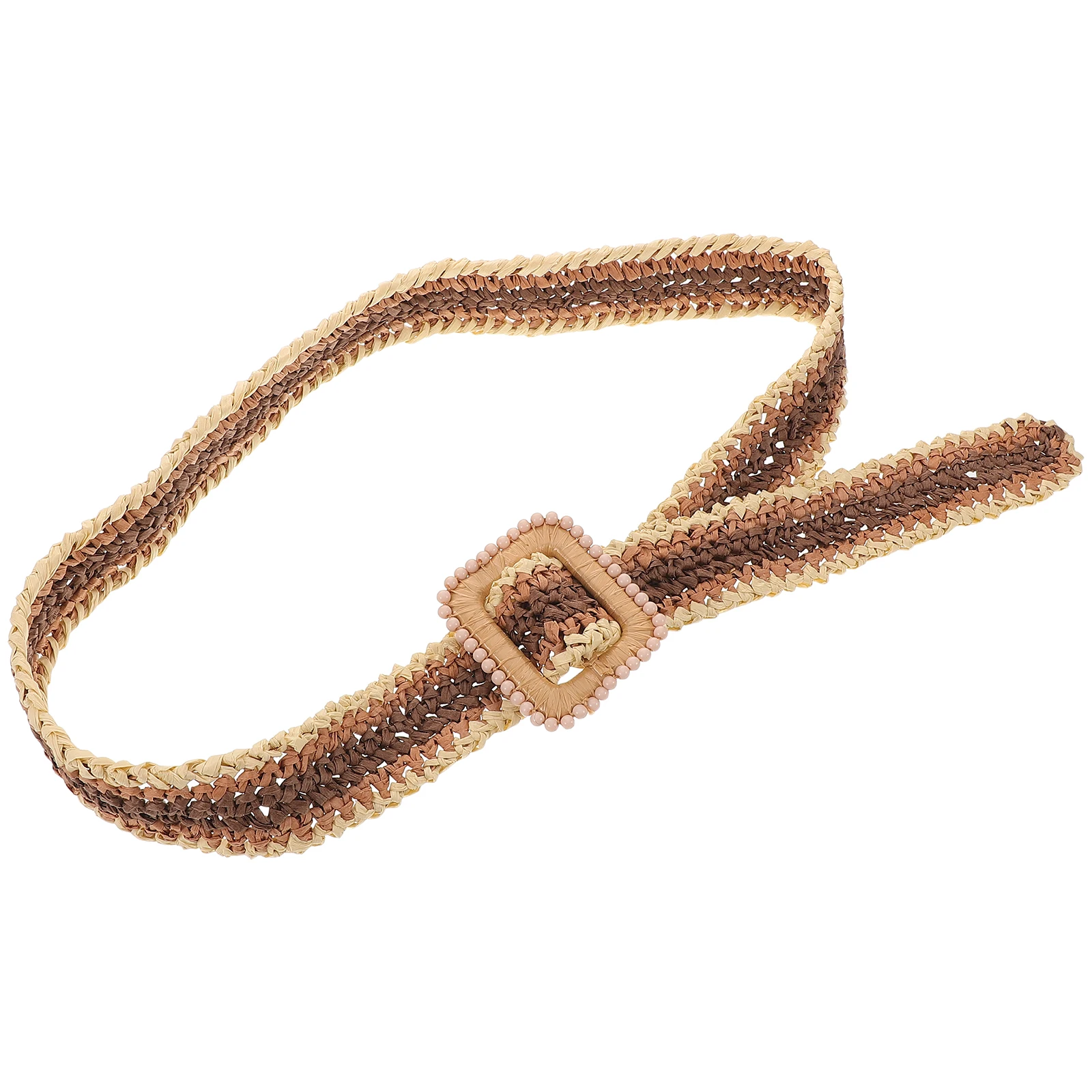 

Boho Belt Women Casual Fancy Belts For Women Vintage Party Dress Woven High Waist Adjustable Wide Ladies Belt Summer
