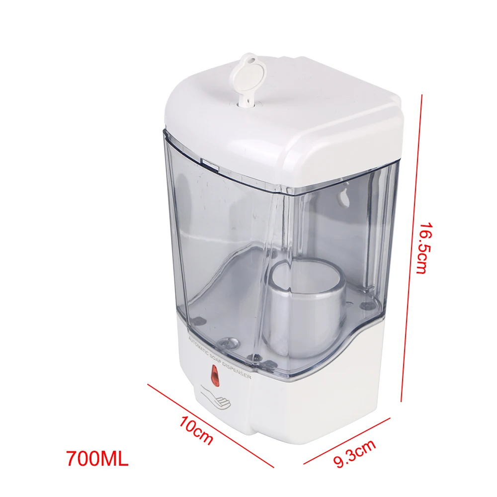 700Ml สำหรับห้องครัวห้องน้ำ Touch โลชั่นปั๊ม Touchless Liquid Wall-Mount อัตโนมัติเซ็นเซอร์อินฟาเรดเครื่องจ่ายสบู่เหลว