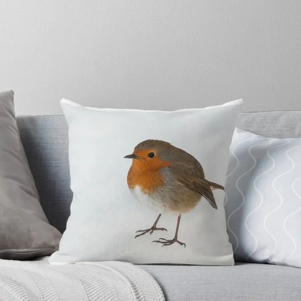 European Robin Throw Pillow bed pillows pillow cover luxury Pillows Aesthetic pillow