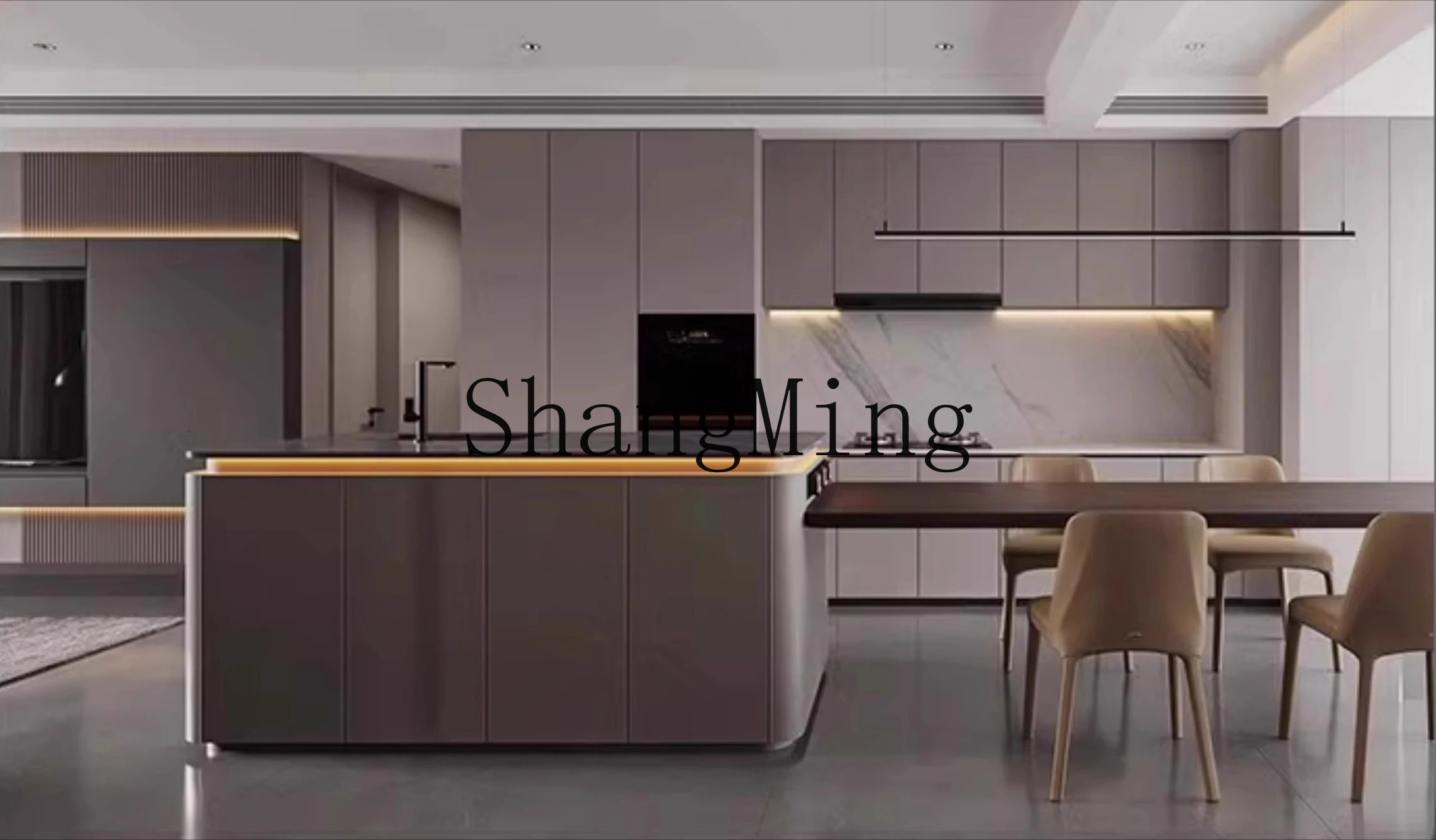 ZYY fully embedded horizontal refrigerator under the counter 235L folio home island hidden