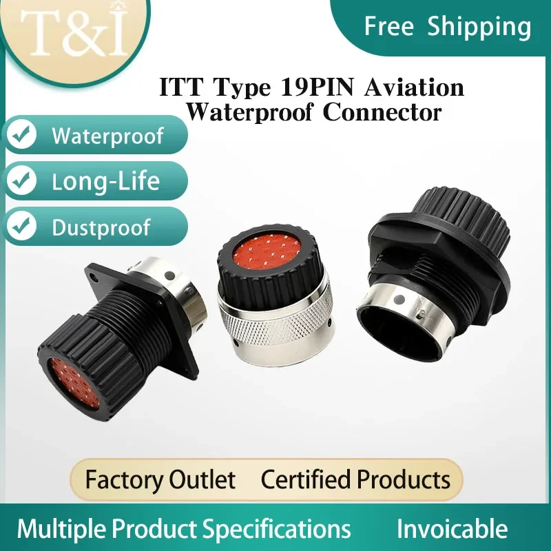 1/5/100 Pcs Itt Type 19Pin Aviation Plug Terminal Male And Female Waterproof Automotive Connector 192900-0581 192900-0582