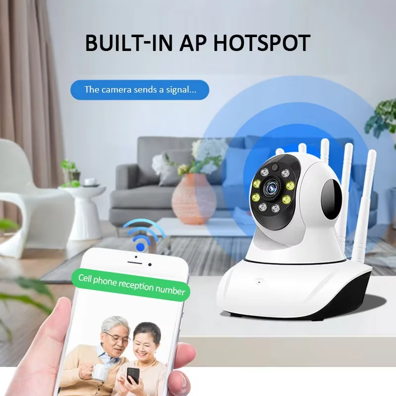 Two-way communication, stay informed about your home in real time, GTQ Home Security Camera