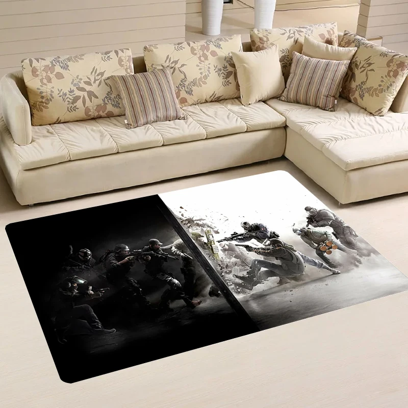 

Carpets R-Rainbow Game Six Aesthetic Room Decoration Kitchen Carpet Doormat Entrance Door Floor Mat Balcony Rugs Home Foot Rug