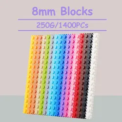 250G 1400PC 8*8mm Pixel Art Puzzle Micro Diamond Building Blocks 40colors DIY 3D Small Brick For Children's Toy Educational Kids