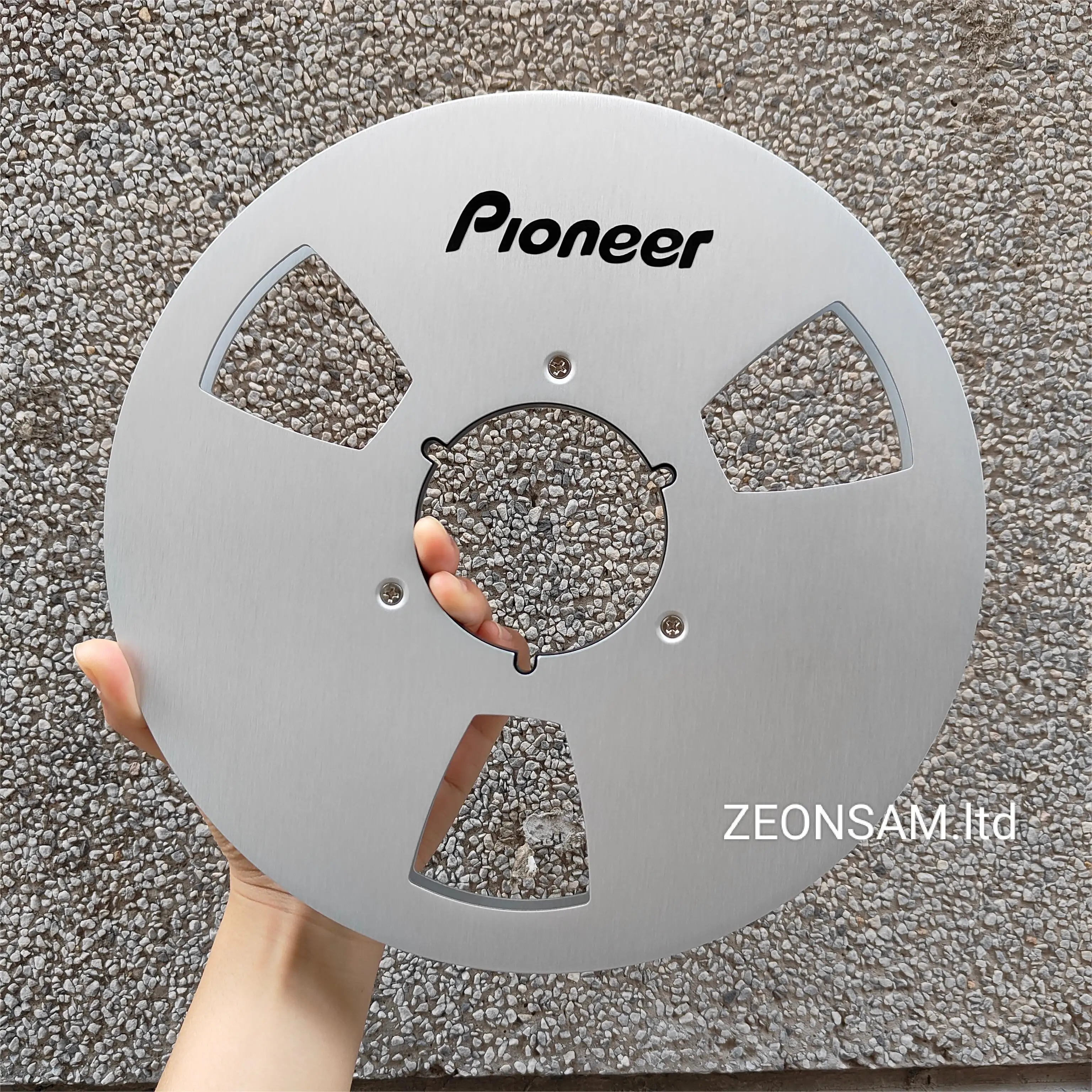 

10.5" X 1/4" Inch Empty Tape Reel Nab Hub Reel-To-Reel Recorders Accessory Empty Aluminum Disc Opening Machine Parts By Pioneer