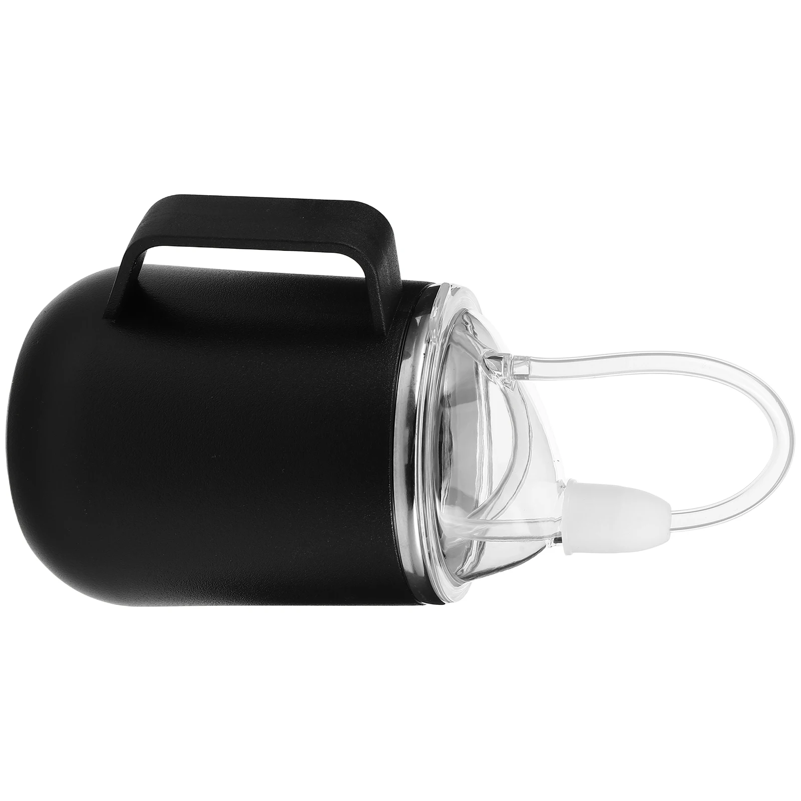 

450Ml Nursing Straw Cup Stainless Steel Spill Proof Drinking Cup for Elderly Bedridden Patients Liquid Diet Feeding Disabled