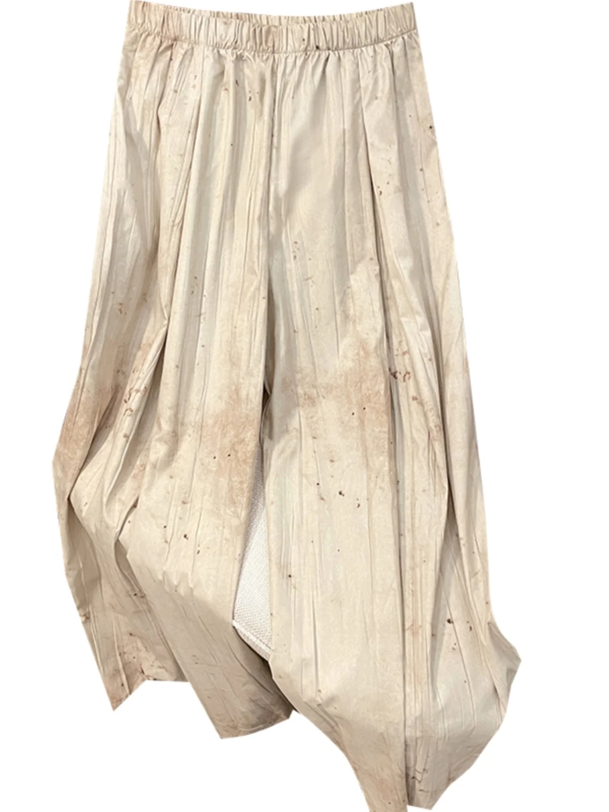 Pantalones de pierna ancha con estampado Retro chino Sle Zen para mujer, pantalones largos informales rectos drapeados de cintura alta holgados y adelgazantes de verano