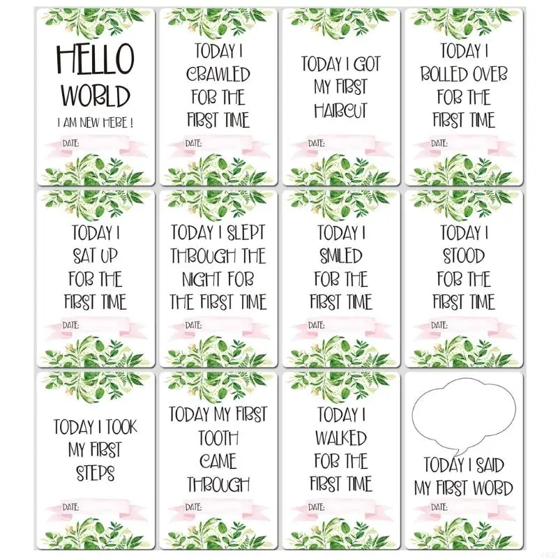 C63C Newborn First Year Photo Moments Baby Age Card Cards Baby’s First Year Age Card