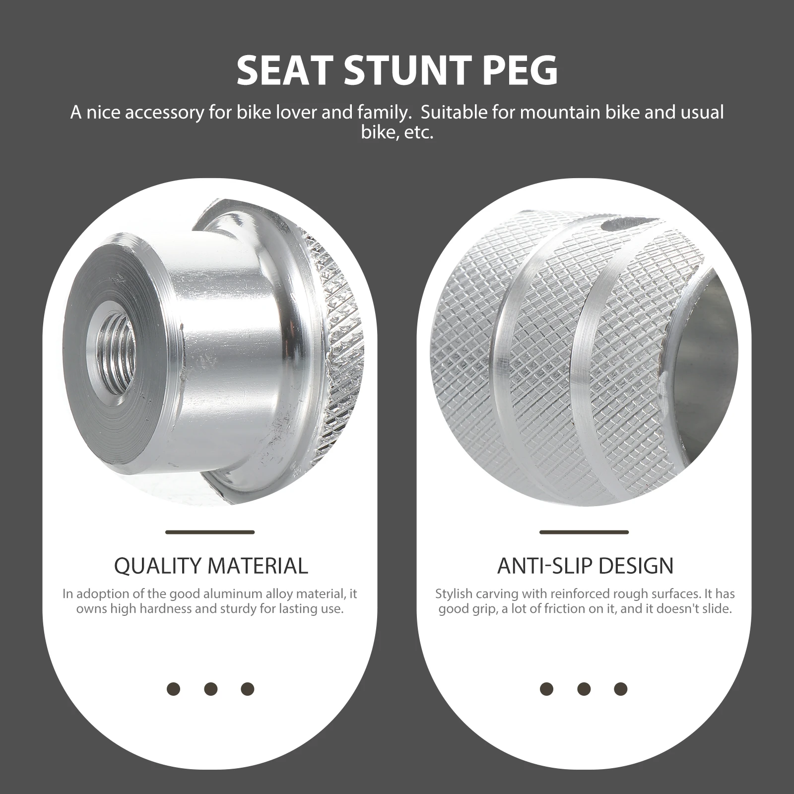 

1 Pair Aluminum Alloy Stunt Pedals For Bicycle Rear Axle Anti-Skid Bike Pegs Cycling Foot Pegs Mountain Bike Accessories