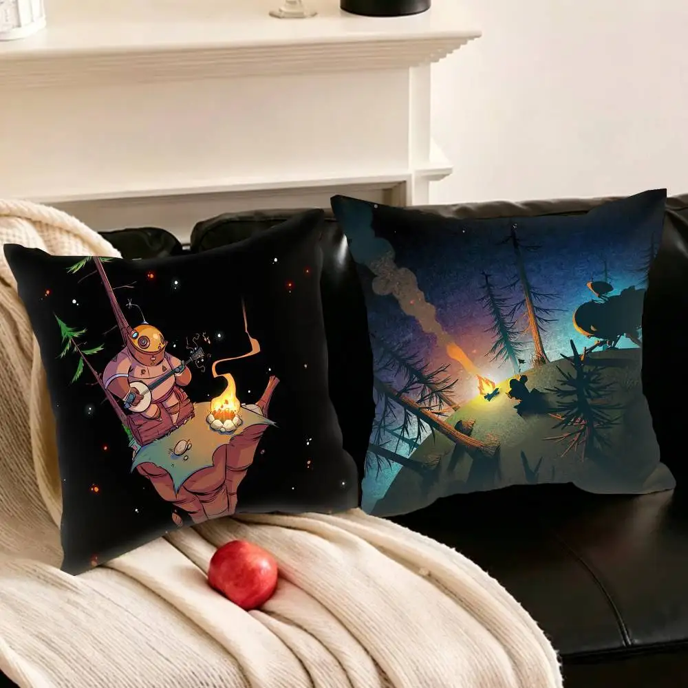 

GAME O-Outer W-Wilds Various Sizes Square Pillowcase For Car Home Bedchamber Decor