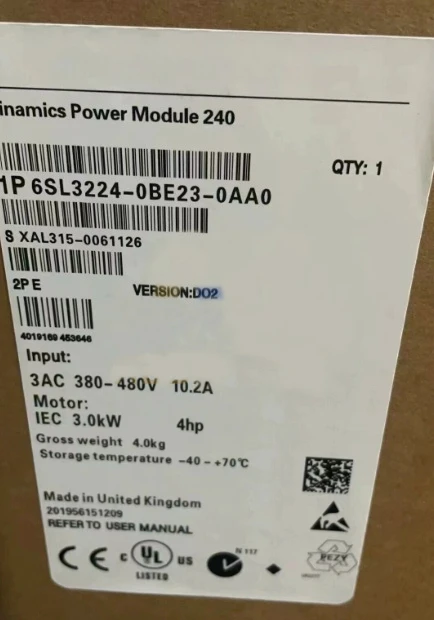 

Brand New Original 6SL3224-0BE23-0AA0 6SL3224-0BE27-5UA0 6SL3224-0BE22-2AA0 6SL3224-0BE24-0UA0 6SL3224-0BE23-0UA0 Fast Delivery