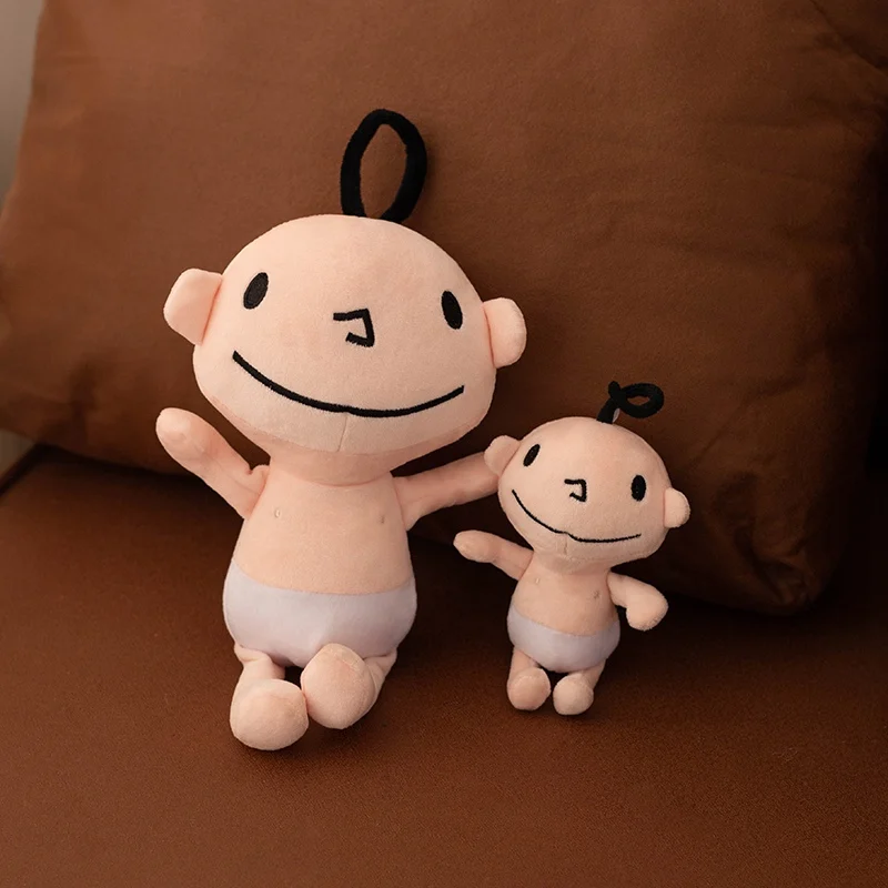 

20cm Black Hair Soft Body Cute Doll Decoration Children's Gift Filling Full and Cute Shape