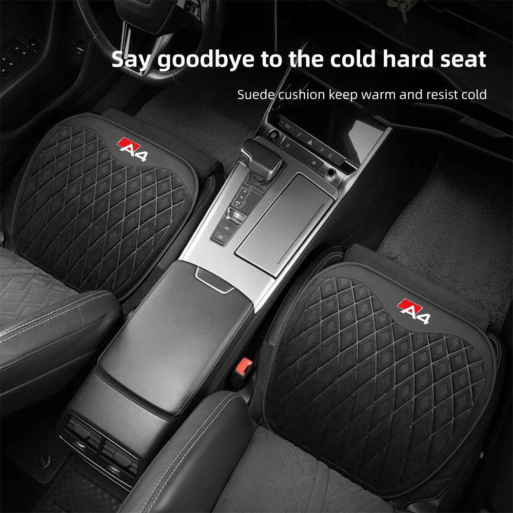 الخريف والشتاء وسادة مقعد السيارة الفانيلا أفخم الدافئة لينة غطاء مقعد السيارة لأودي A1 A3 A4 A5 A6 A7 A8 السيارات كرسي بطانة حماية #2