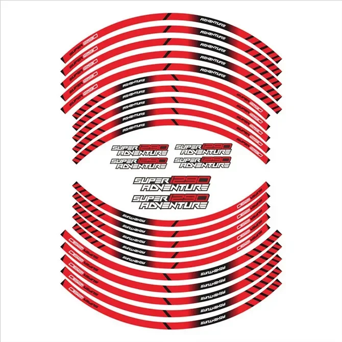 For KTM SUPER1290 ADVENTURE 1290 ADV Motorcycle Parts Contour Wheel Decoration Decal Sticker - 2 accesorios moto