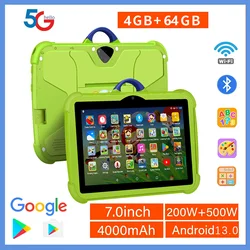 New 7 Inch Google Kids Tablets 5G WiFi Tablet Pc Quad Core 4GB RAM 64GB ROM Cheap for Children Gift Educational Learning 4000mAh
