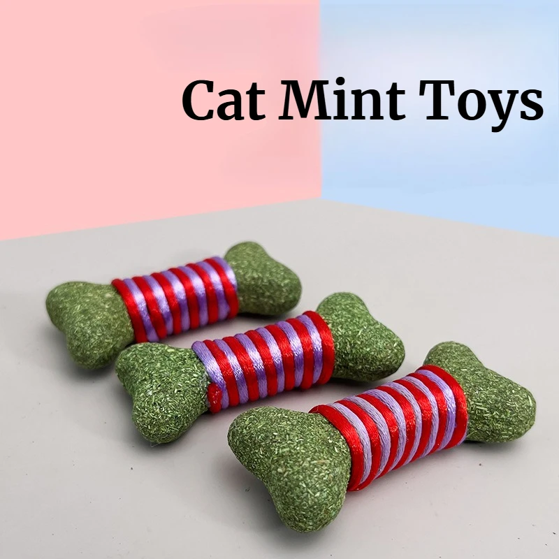 Seilwunde Knochen Katze Gras Spielzeug Katze Katzenminze Ball Spielzeug, Katze Selbstunterhaltung Spielzeug, Katze Snack, Kitty Zähne Reinigung Lecken Zahnspielzeug