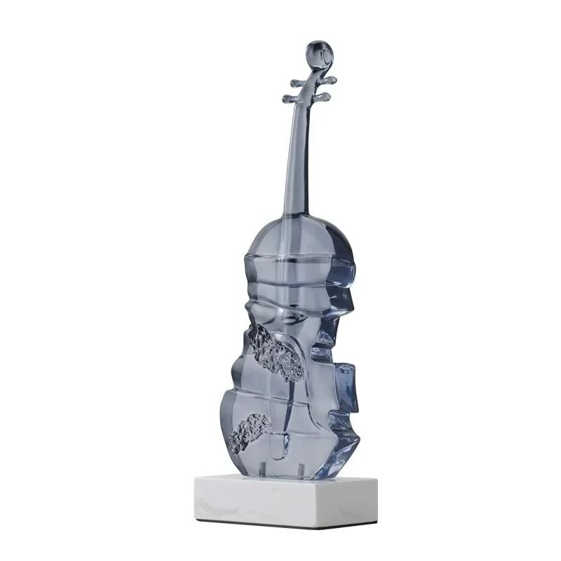 Creative light luxury art high-end violin living room floor entrance home decoration ornament