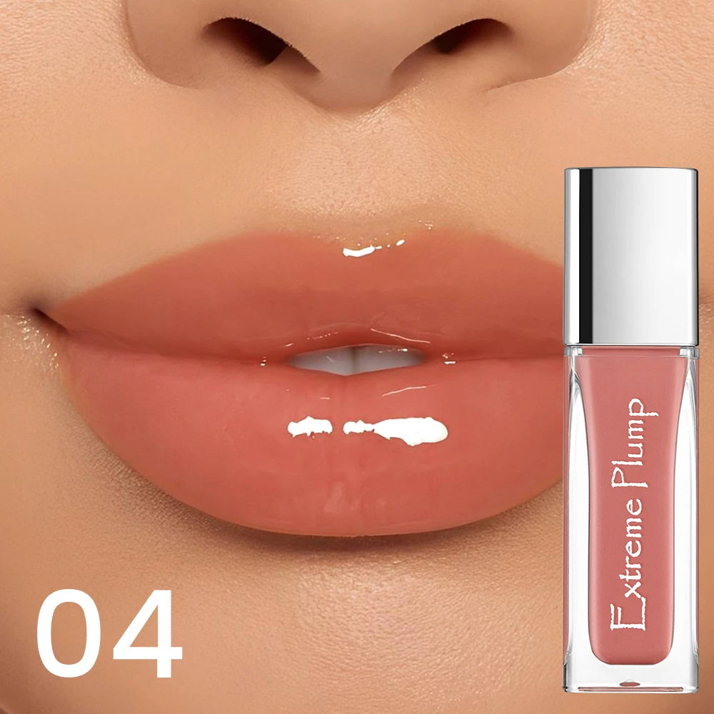 Waterproof Lip Gloss - Hydrating Mirror Finish, Sweat-Proof, Ideal for Daily Use & Holiday Gifts.