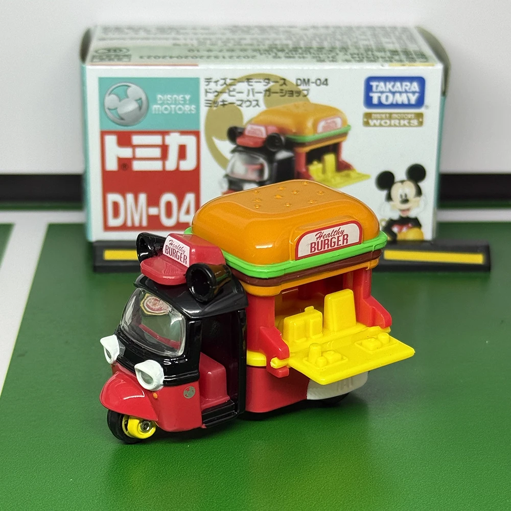 

Takara Tomy Tomica Disney Motors DM-04 Mickey Burger Three Wheel Vending Cardie Casting Static Alloy Car Mode Collection
