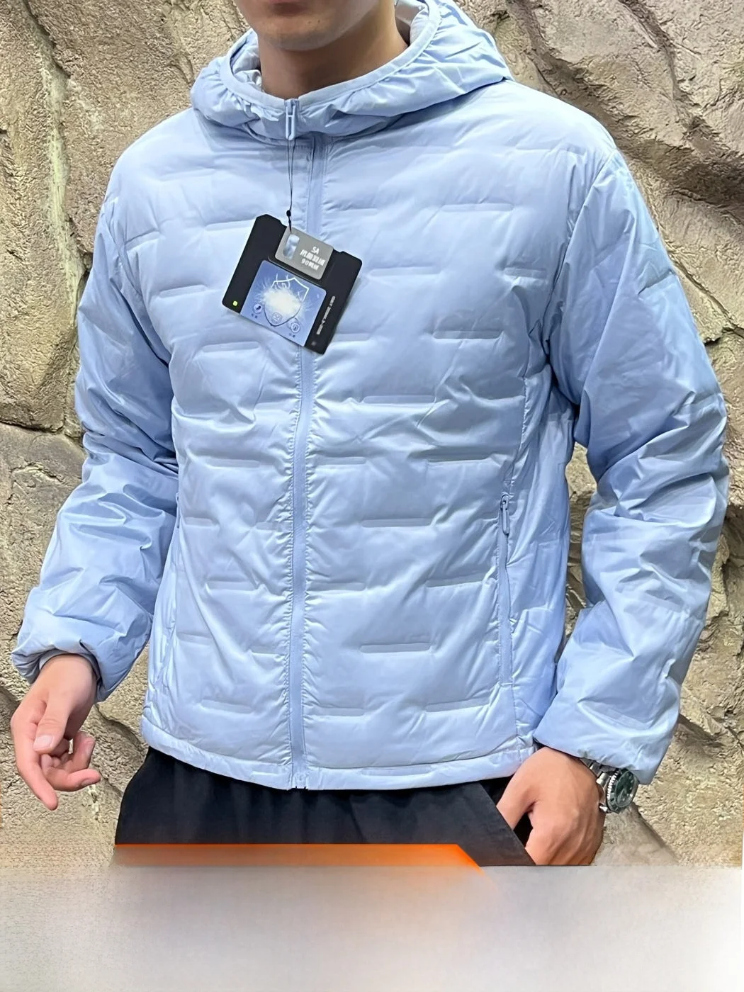 Thickened 90 Duck down Jacket Men's Outdoor Warm Coat Full Body Glued Partition Winter Fashionable Puffer Coat Heat Retention