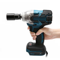 18V 520Nm Impact Wrench Electric Rattle Gun Screwdriver Speed Power Tool With 4pcs Impart Socket Brushless For Makita Battery