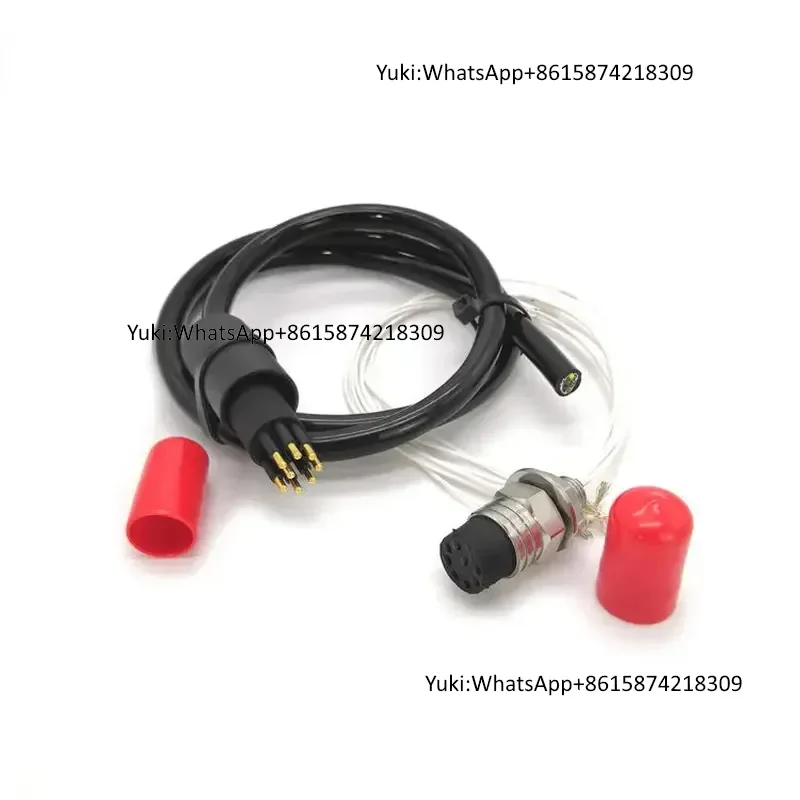 IP69 Bulkhead 2-16 Pinned Electrical Subconn Rubber Male Plug Wet Cable Connector