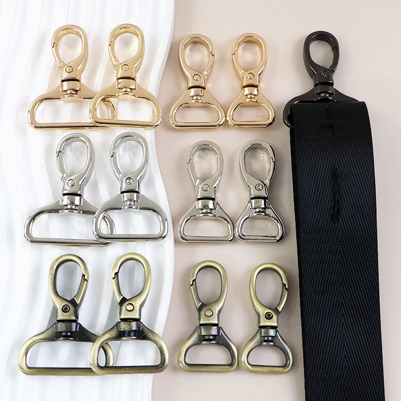

5/10Pcs 15-32mm Backpack Carabiner Clip Dog Collar Metal Buckles Swivel Lobster Clasp Keychain Webbing Strap Trigger Snap Hook