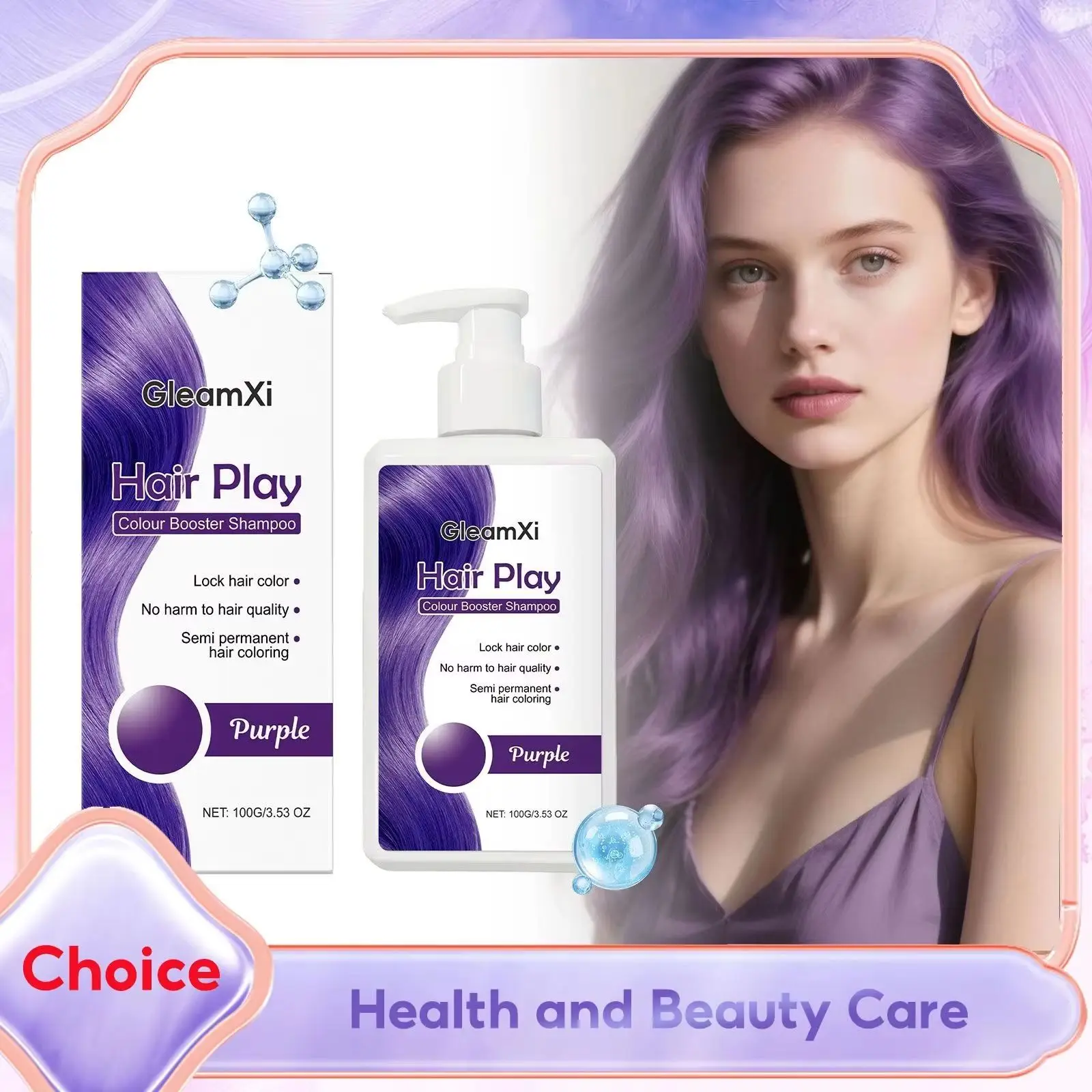 

Hair Color Shampoo Semi Permanent Herbal Natural Plants No Damage Cover White Grey Hair Coloing Conditioner Hair Dyeing Shampoo