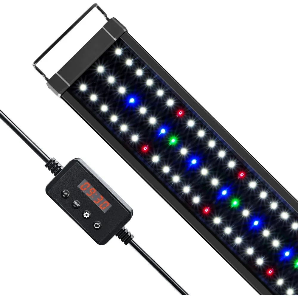 

Светодиодный аквариумный светильник NICREW ClassicLED Plus с таймером, 32 Вт, для освещения аквариума от 48 до 54 дюймов, дневной свет и лунного цикла
