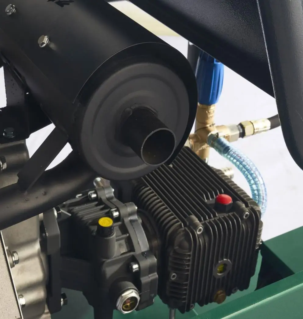 Industriale 50L 150 Bar Pulitore per tubi ad alta pressione Diesel Acqua Jetter Macchina di scarico Attrezzatura per la pulizia delle fognature con parti di pistola