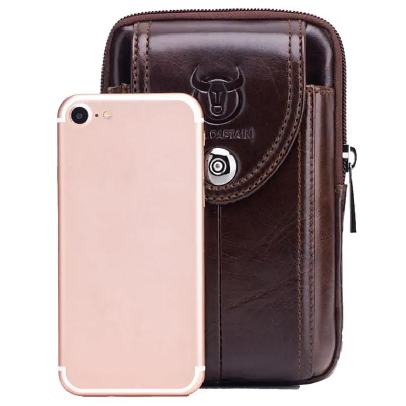 Tas Pinggang Kulit Pria ABQR, Tas Selempang Pinggang Molle Kecil, Dompet Ponsel, Tas Pinggang, Tas Selempang