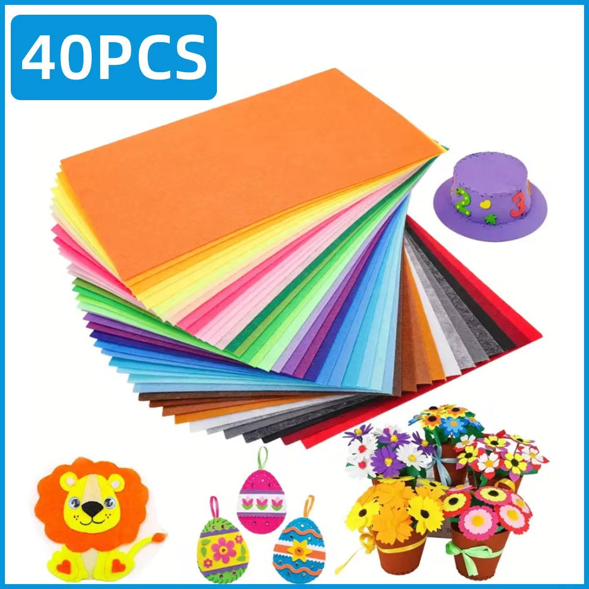 

Colorful Felt Fabric Is Bright And Soft With Multiple Colors And Sizes Suitable For Handmade Holiday Decoration Sewing And Gifts